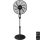 Aigostar - Staande ventilator 55W/230V 130 cm zwart + afstandsbediening