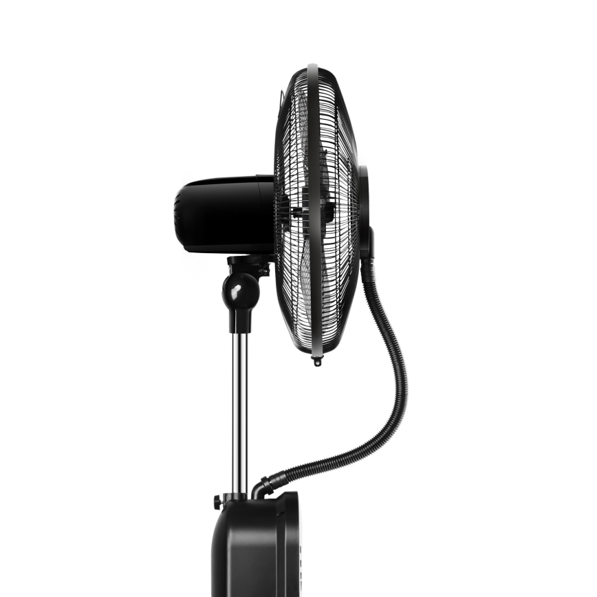 Aigostar - Staande ventilator met misteffect 95W/230V zwart/grijs + afstandsbediening