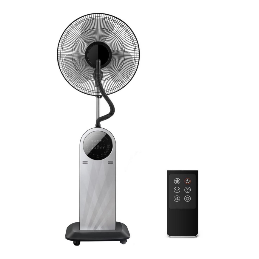Aigostar - Staande ventilator met misteffect MIST 95W/230V + afstandsbediening