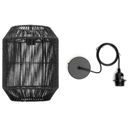 Aigostar - Suspension filaire 1xE27/60W/230V noir