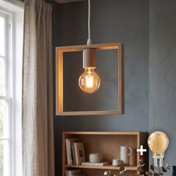 Aigostar - Suspension LED en pin sur câble, 1x E27/9W/230V, 2200K