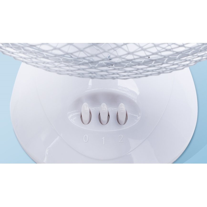 Aigostar - Tafel Ventilator 22W/230V 27 cm wit