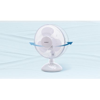 Aigostar - Tafel Ventilator 22W/230V 27 cm wit