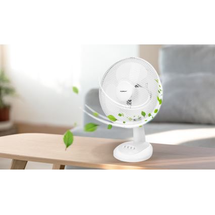 Aigostar - Tafel Ventilator 35W/230V 34 cm wit