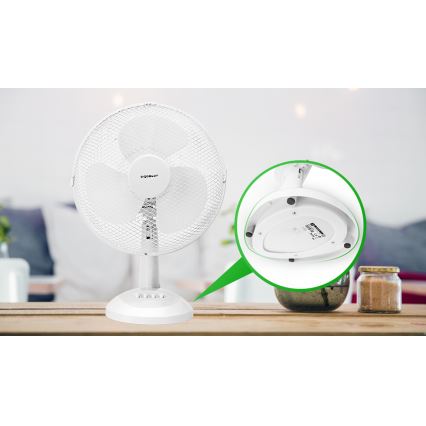 Aigostar - Tafel Ventilator 35W/230V 34 cm wit