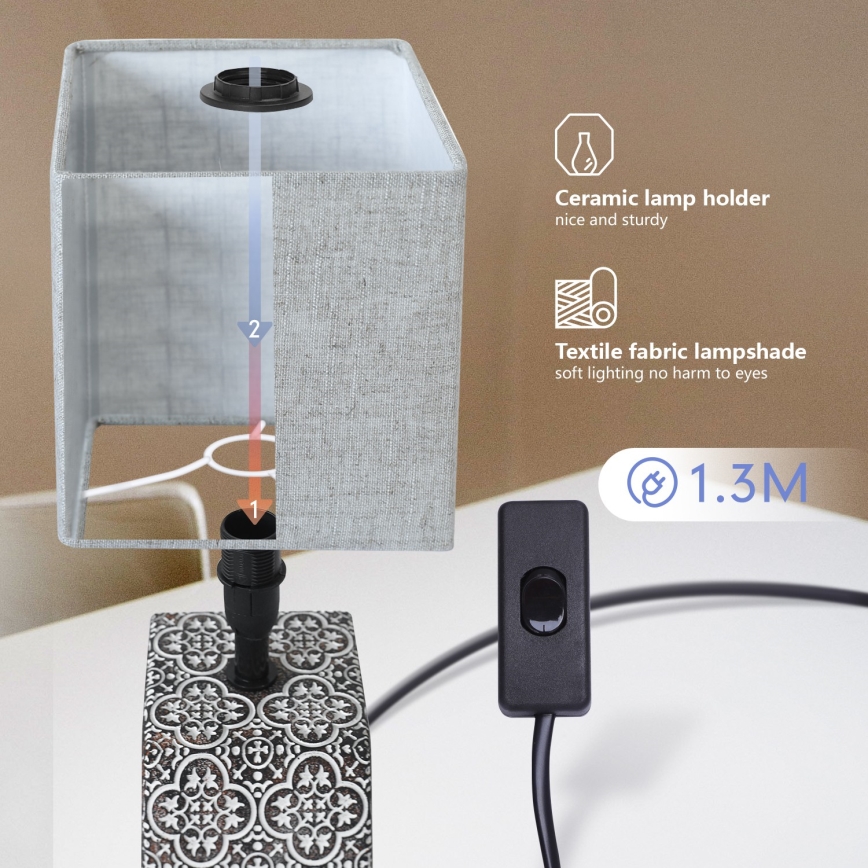 Aigostar - Tafellamp 1xE14/40W/230V