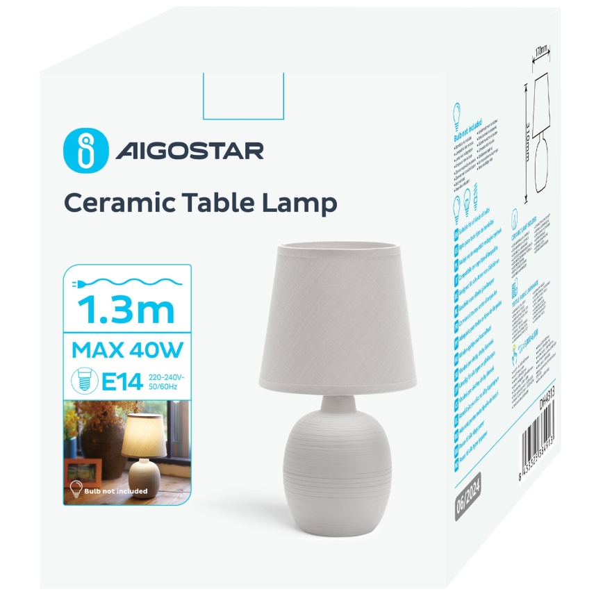 Aigostar - Tafellamp 1xE14/40W/230V