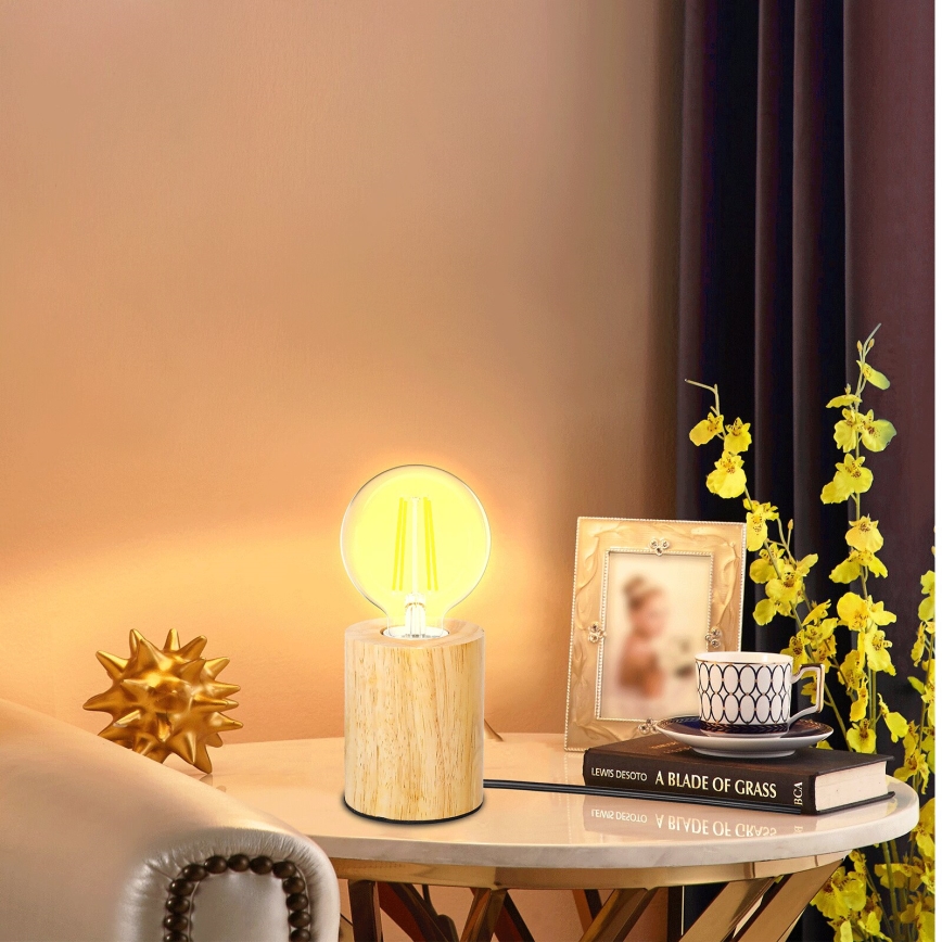 Aigostar - Tafellamp 1xE27/60W/230V beige