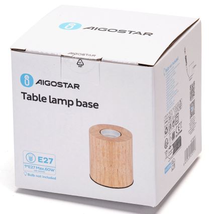 Aigostar - Tafellamp 1xE27/60W/230V beige