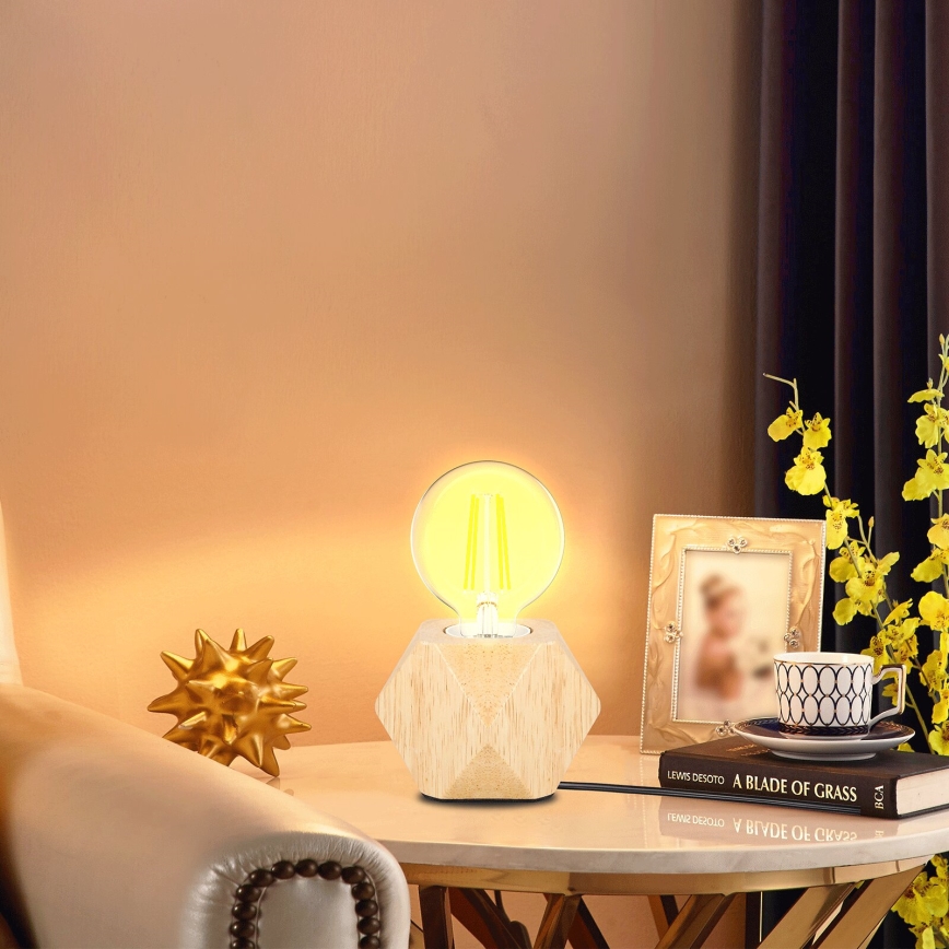 Aigostar - Tafellamp 1xE27/60W/230V beige