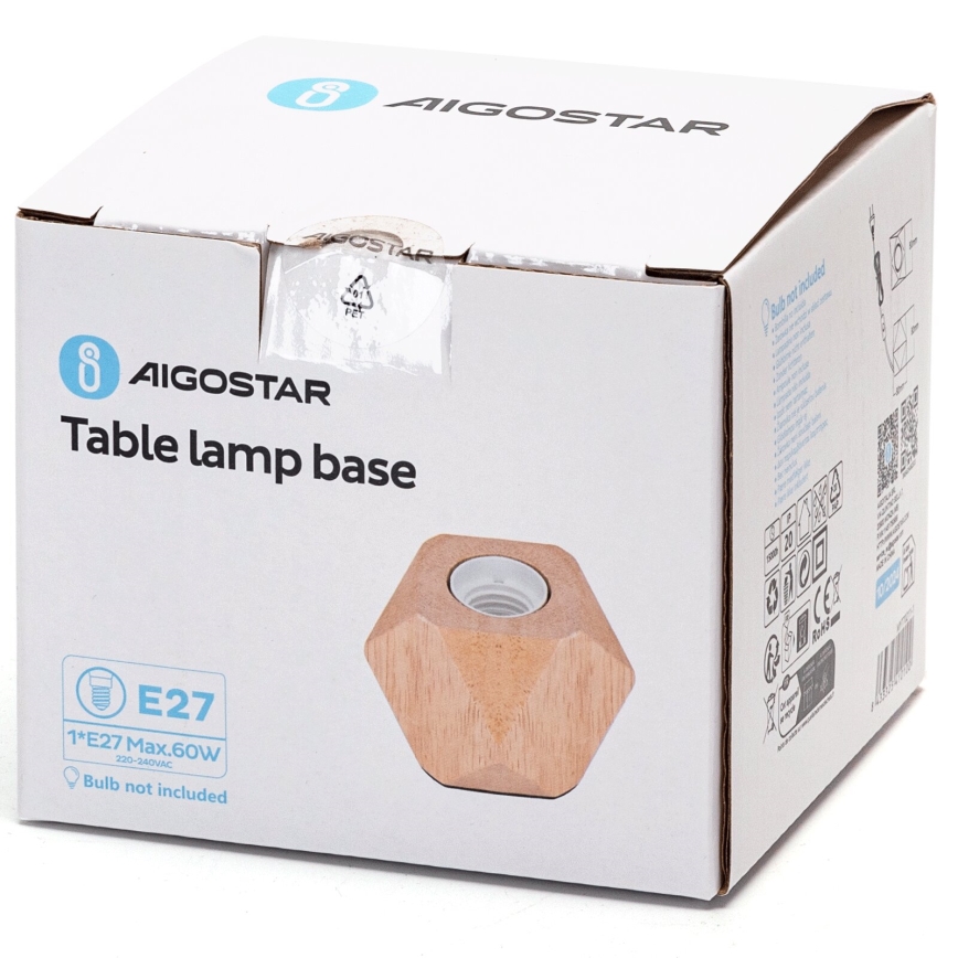 Aigostar - Tafellamp 1xE27/60W/230V beige