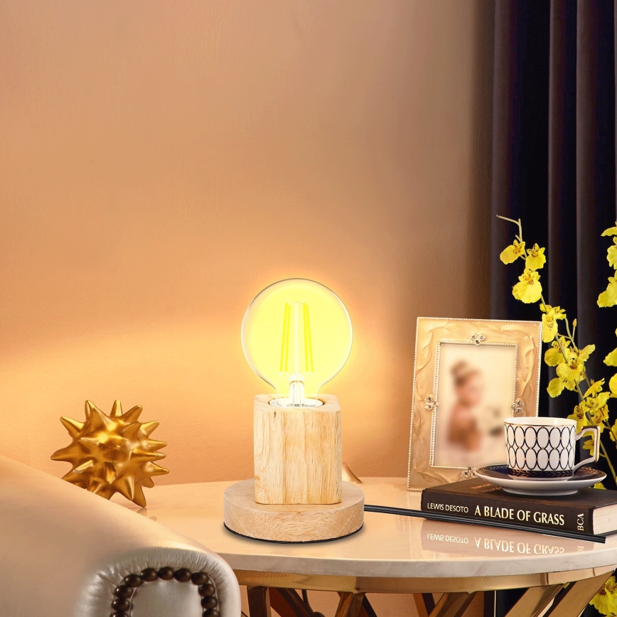 Aigostar - Tafellamp 1xE27/60W/230V beige