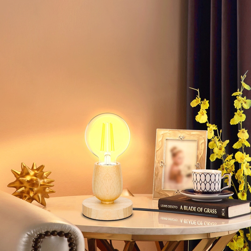 Aigostar - Tafellamp 1xE27/60W/230V beige