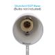 Aigostar -  Tafellamp met een clip 1xE27/11W/230V zilver/chroom