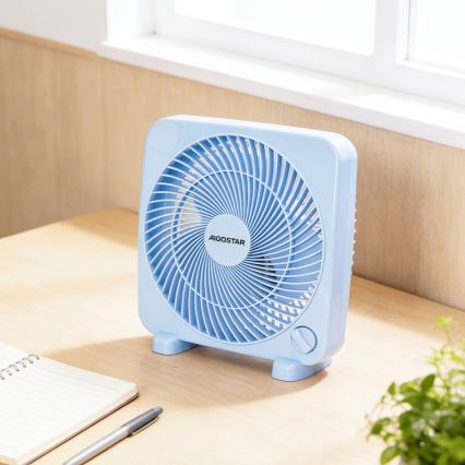 Aigostar - Tafelventilator 30W/230V blauw