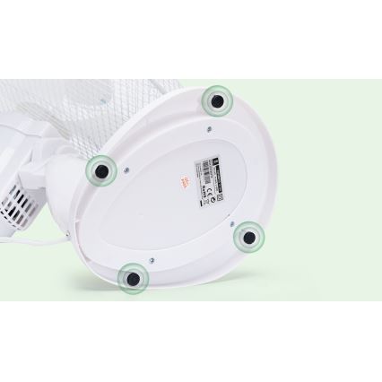 Aigostar - Tafelventilator 40W/230V wit