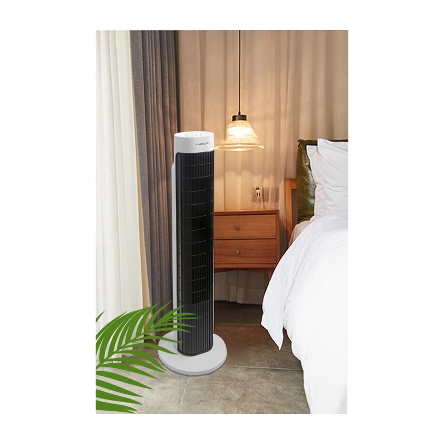Aigostar - Toren ventilator 45W/230V zwart/wit