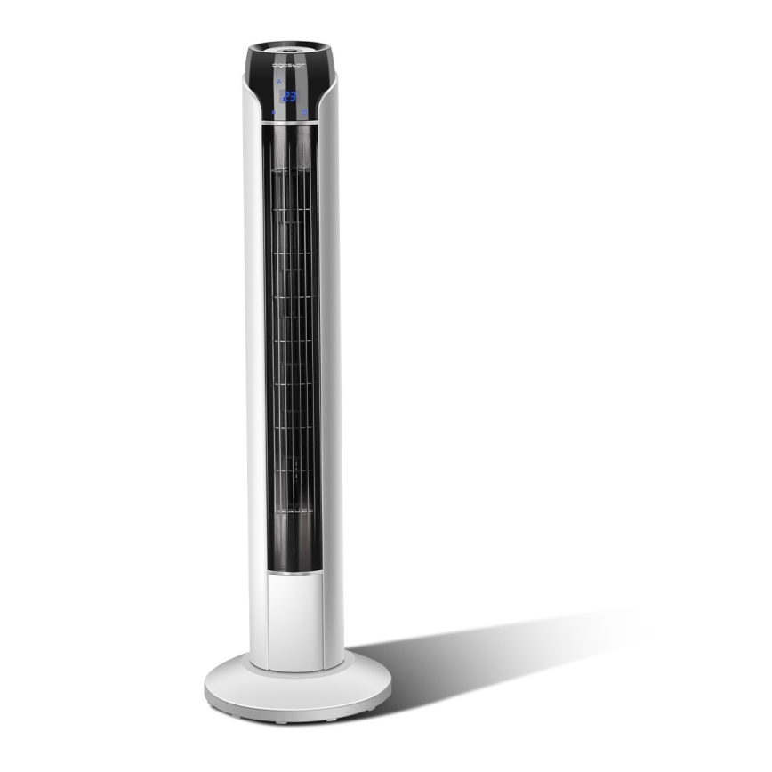 Aigostar - Toren ventilator 50W/230V zwart/wit + afstandsbediening