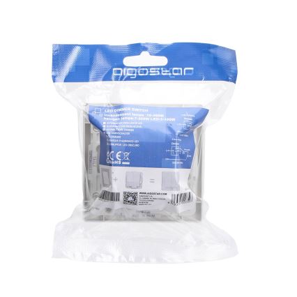 Aigostar - Variateur avec cadre 250V/10A blanc