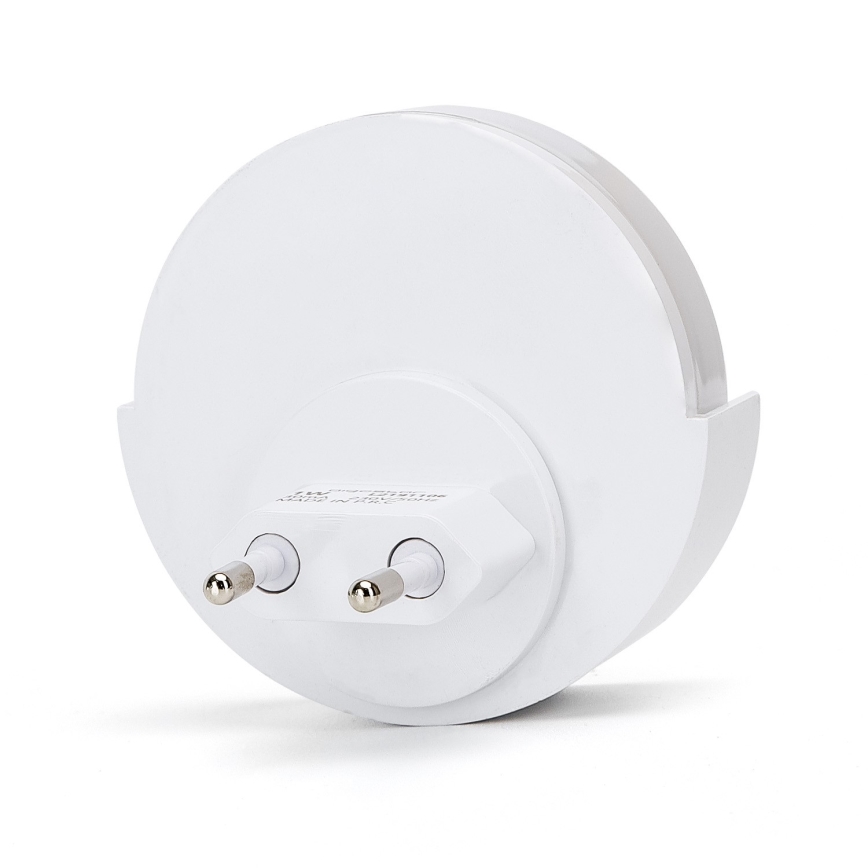 Aigostar - Veilleuse avec détecteur crépusculaire LED/1W/230V 6500K arrondi