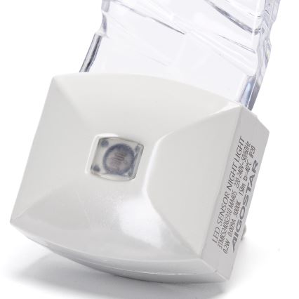Aigostar - Veilleuse avec détecteur crépusculaire LED/0,2W/230V 3000K