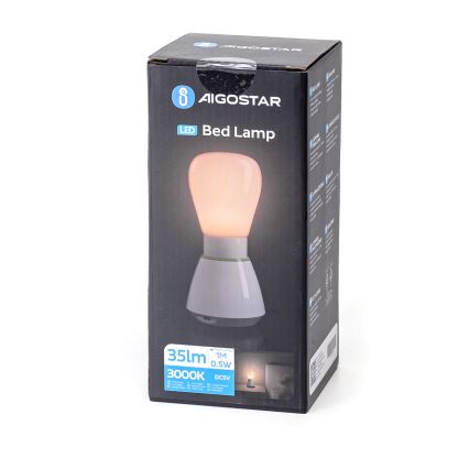 Aigostar - Veilleuse rechargeable LED/0,5W/5V 3000K 650mAh