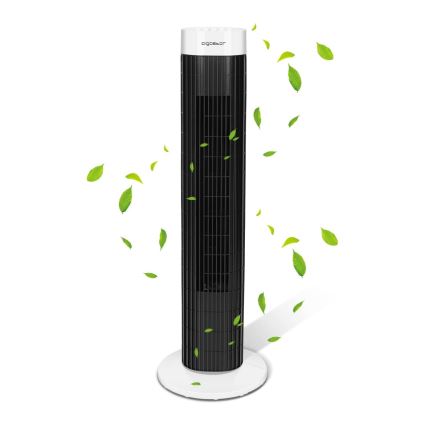 Aigostar - Ventilateur colonne 45W/230V noir/blanc
