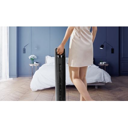 Aigostar - Ventilateur colonne 45W/230V noir