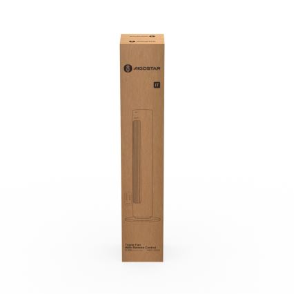 Aigostar - Ventilateur colonne 50W/230V blanc + Télécommande