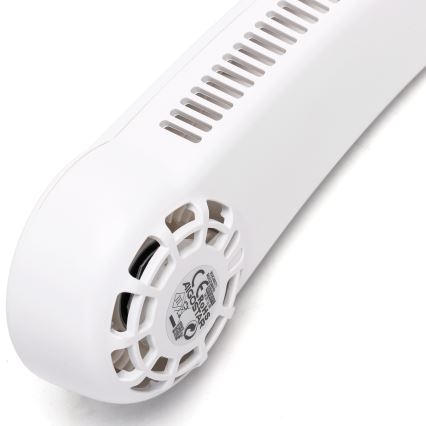 Aigostar - Ventilateur de cou rechargeable 4W/5V 2000mAh blanc