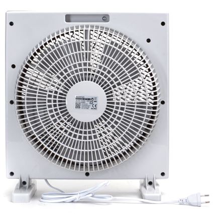 Aigostar - Ventilateur de sol 35W/230V d. 30 cm blanc/gris