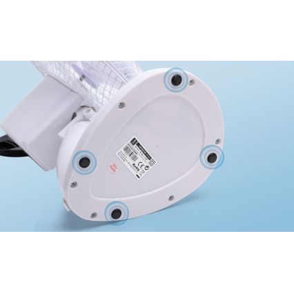 Aigostar - Ventilateur de table 22W/230V 27 cm blanc