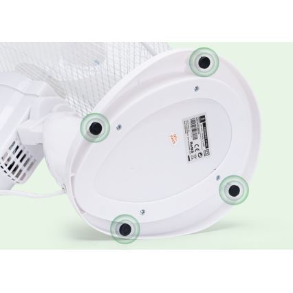 Aigostar - Ventilateur de table 45W/230V 34 cm blanc