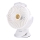 Aigostar - Ventilateur de table rechargeable avec pince 2W/5V 2400mAh USB blanc