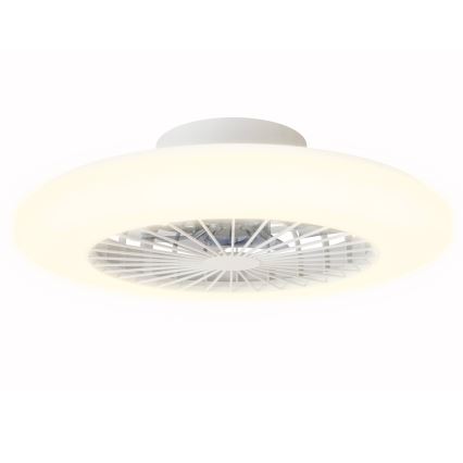 Aigostar - Plafonnier LED dimmable avec ventilateur LED/40W/230V 2700-6500K Ø 48,5 cm blanc + télécommande
