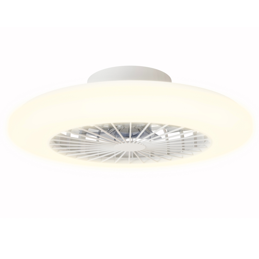 Aigostar - Plafonnier LED dimmable avec ventilateur LED/40W/230V 2700-6500K Ø 48,5 cm blanc + télécommande