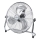 Aigostar - Ventilateur sur pied 100W/230V Ø 54 cm chromé brillant