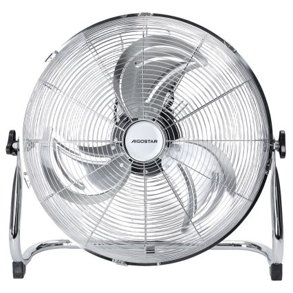 Aigostar - Ventilateur sur pied 100W/230V Ø 54 cm chromé brillant
