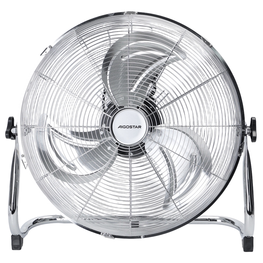 Aigostar - Ventilateur sur pied 100W/230V Ø 54 cm chromé brillant
