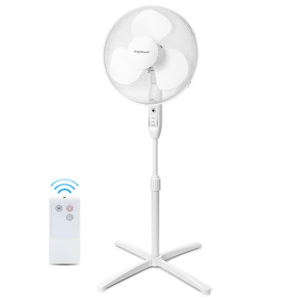 Aigostar - Ventilateur sur pied 40W/230V 120 cm blanc