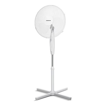 Aigostar - Ventilateur sur pied 45W/230V Ø 41 cm blanc