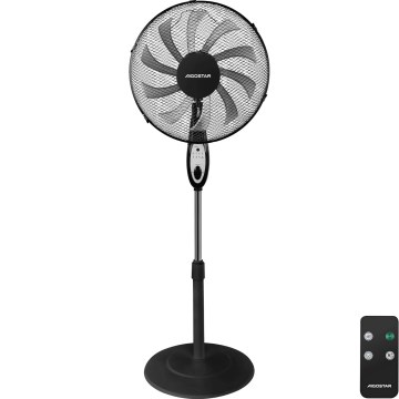 Aigostar - Ventilateur sur pied 55W/230V 130 cm noir + télécommande