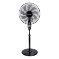 Aigostar - Ventilateur sur pied 55W/230V 130 cm noir + télécommande