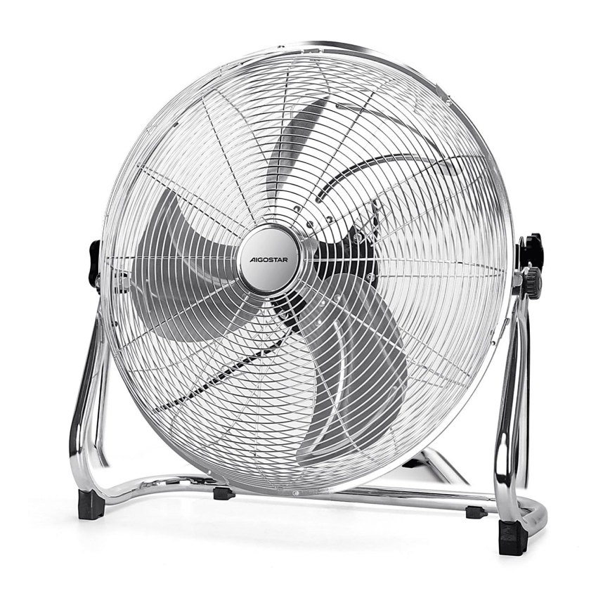 Aigostar - Vloerventilator 100W/230V glanzend chroom