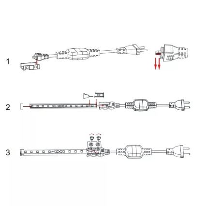 Aigostar - Voeding voor 8 mm LED-strips, 600W/230V, wit