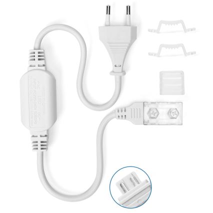 Aigostar - Voeding voor LED-strips 10 mm 600W/230V wit