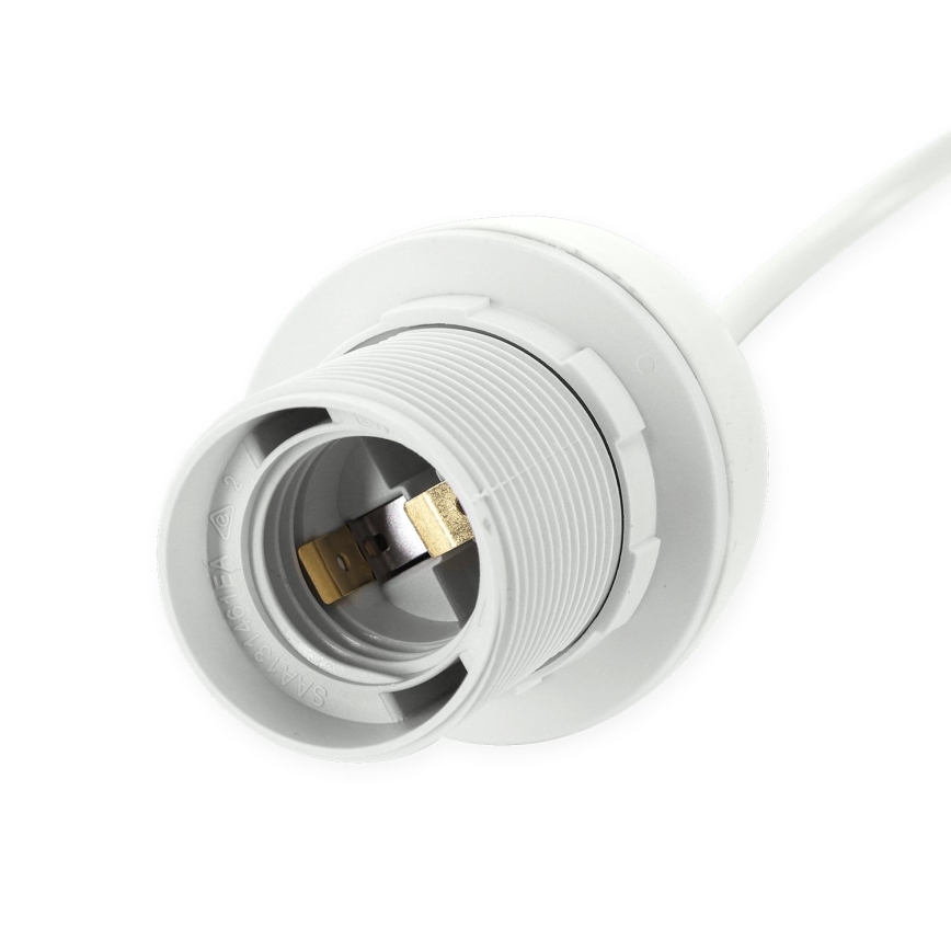 Aigostar - Voedingskabel 1xE27/60W/250V wit