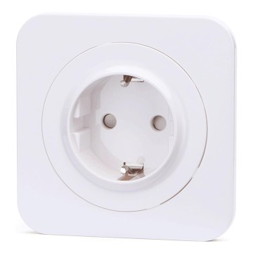 Aigostar - Wandcontactdoos met afdekraam SCHUKO 250V wit