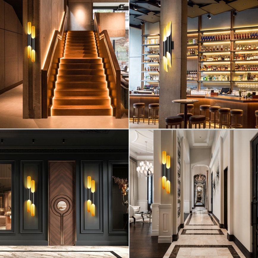 Aigostar - Wandlamp 4xE27/60W/230V