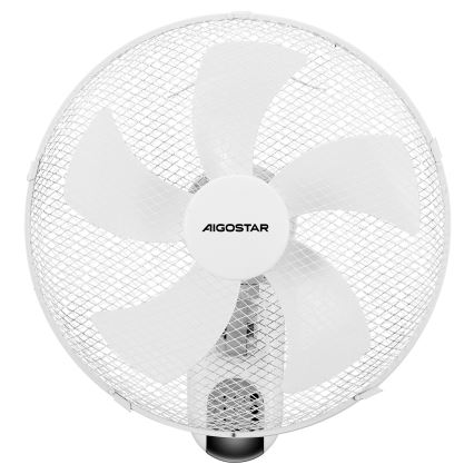 Aigostar -  Wandventilator 45W/230V wit + afstandsbediening